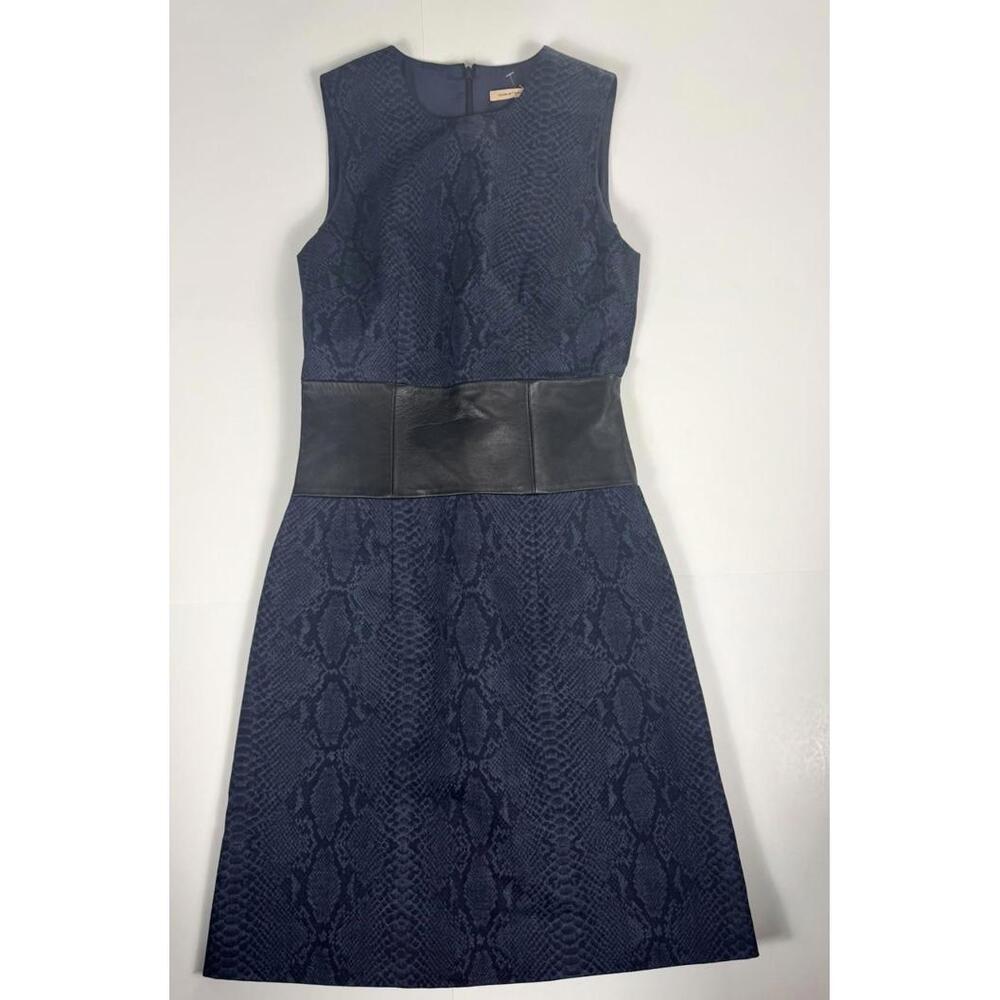 Christopher kane Navy Blue Geometric Women's Sleeveless Dress US 4